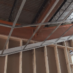 Vaulted ceiling using Drywall grid system  